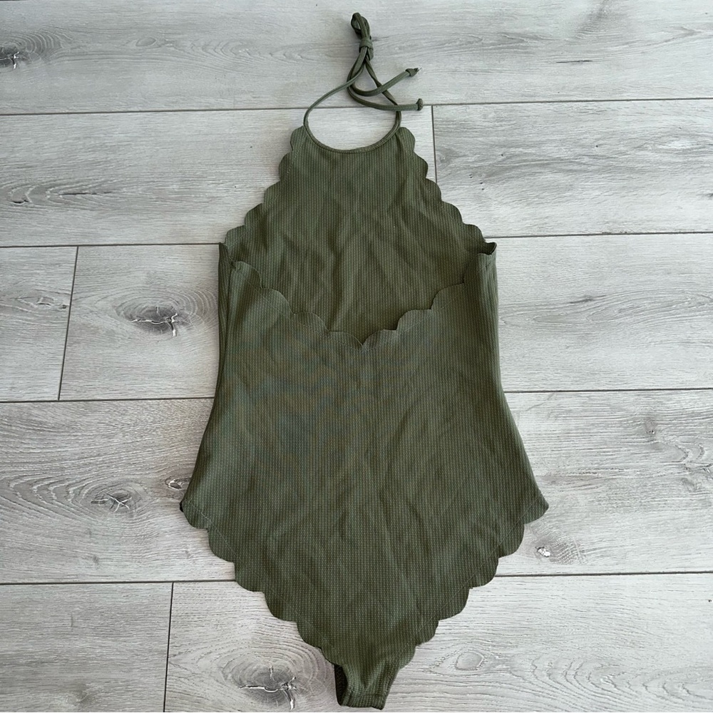 Marysia Swim Mott Maillot Green Scallop One Piece Swimsuit Women's Medium M - Picture 7 of 9